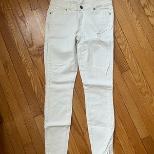Paige white skinny jeans